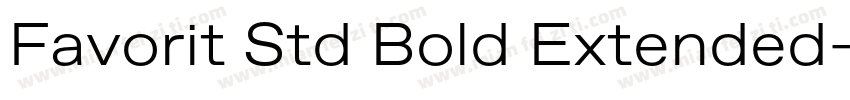 Favorit Std Bold Extended字体转换